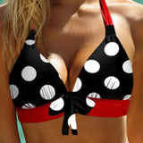 SORTYGO - Retro Polka Dot Halter Bikini Set in