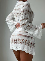 SORTYGO - Long Sleeve Knit Beach Dress in