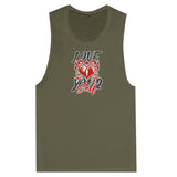 SORTYGO - Love Your Self Women Muscle Tank in Military Green