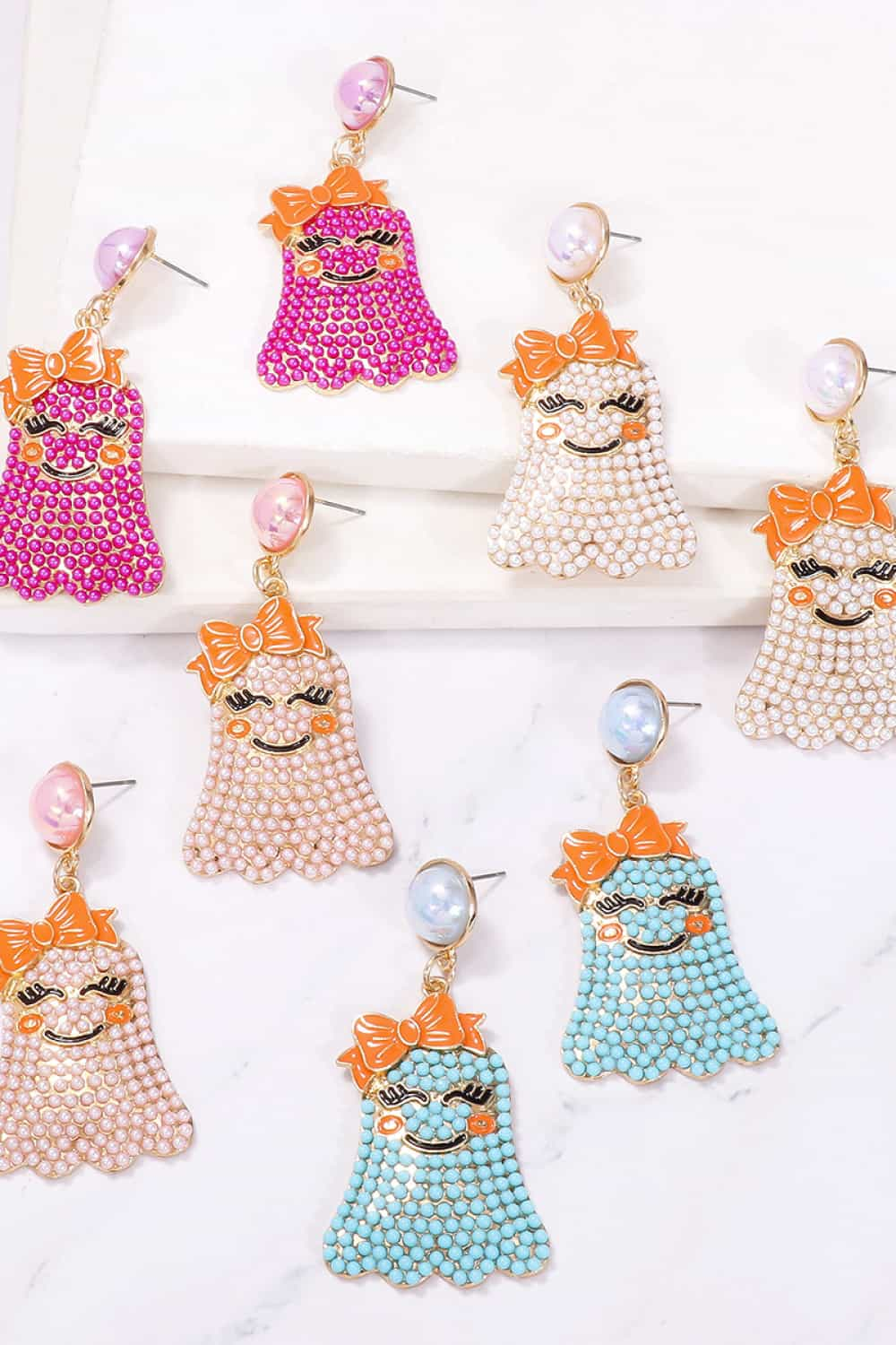 SORTYGO - Whimsical Ghost Earrings in