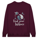 SORTYGO - Find Your Balance Men Sweatshirt in Maroon