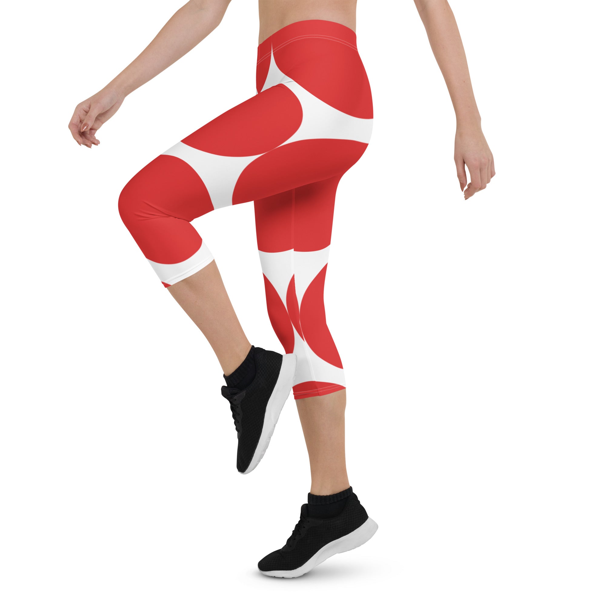 SORTYGO - Red 20 Capri Leggings in