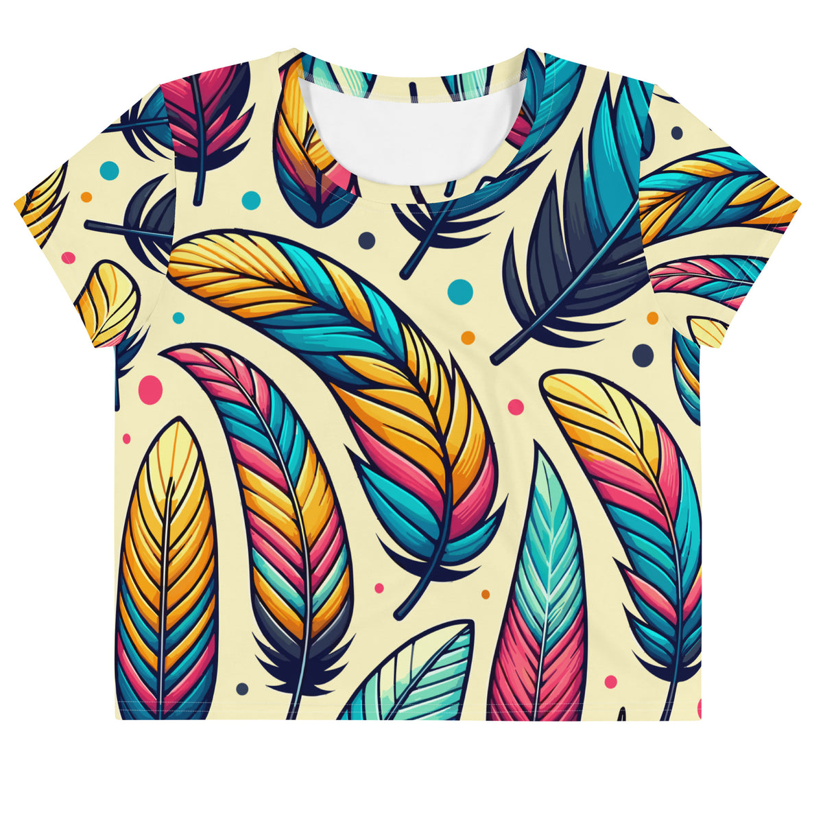 SORTYGO - Plumage Parade Crop Tee in 3XL