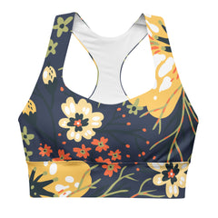 SORTYGO - Tropical Nightfall Longline Sports Bra in