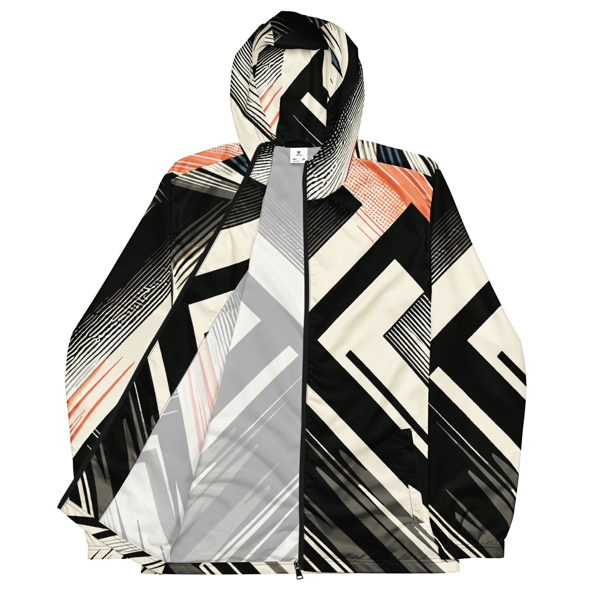 SORTYGO - Geometric Surge Men Windbreaker in