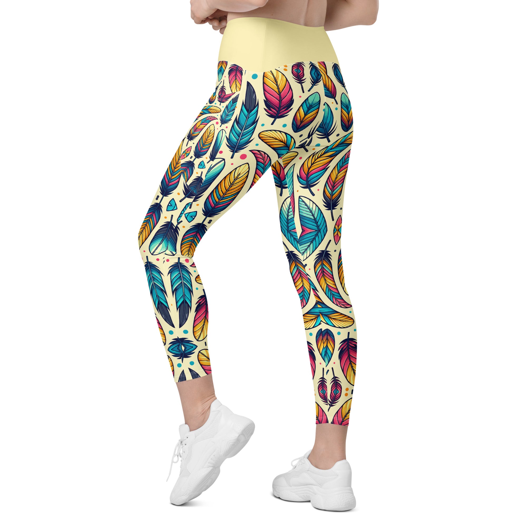 SORTYGO - Plumage Parade Women Crossover Leggings in