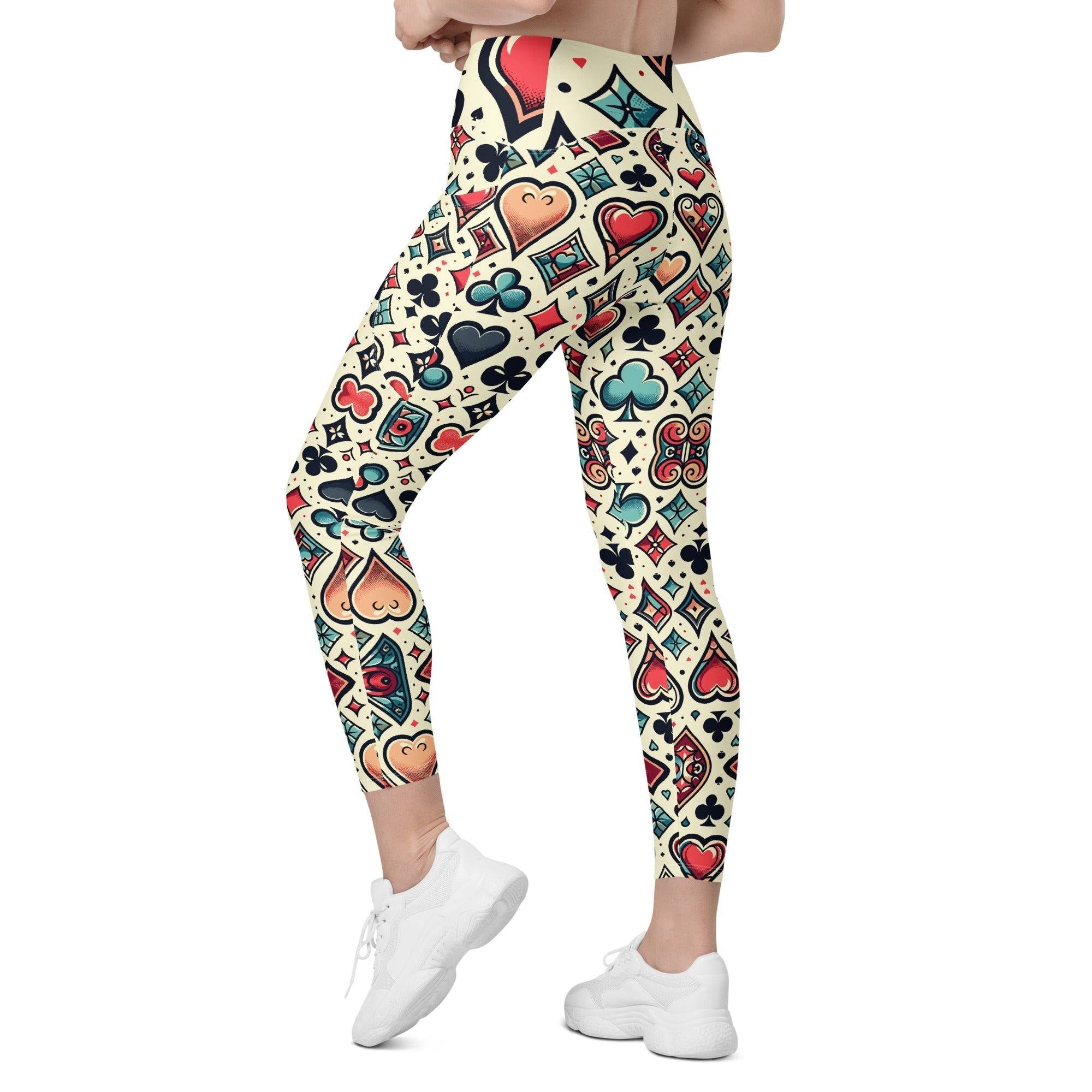 SORTYGO - Card Party Women Crossover Leggings in