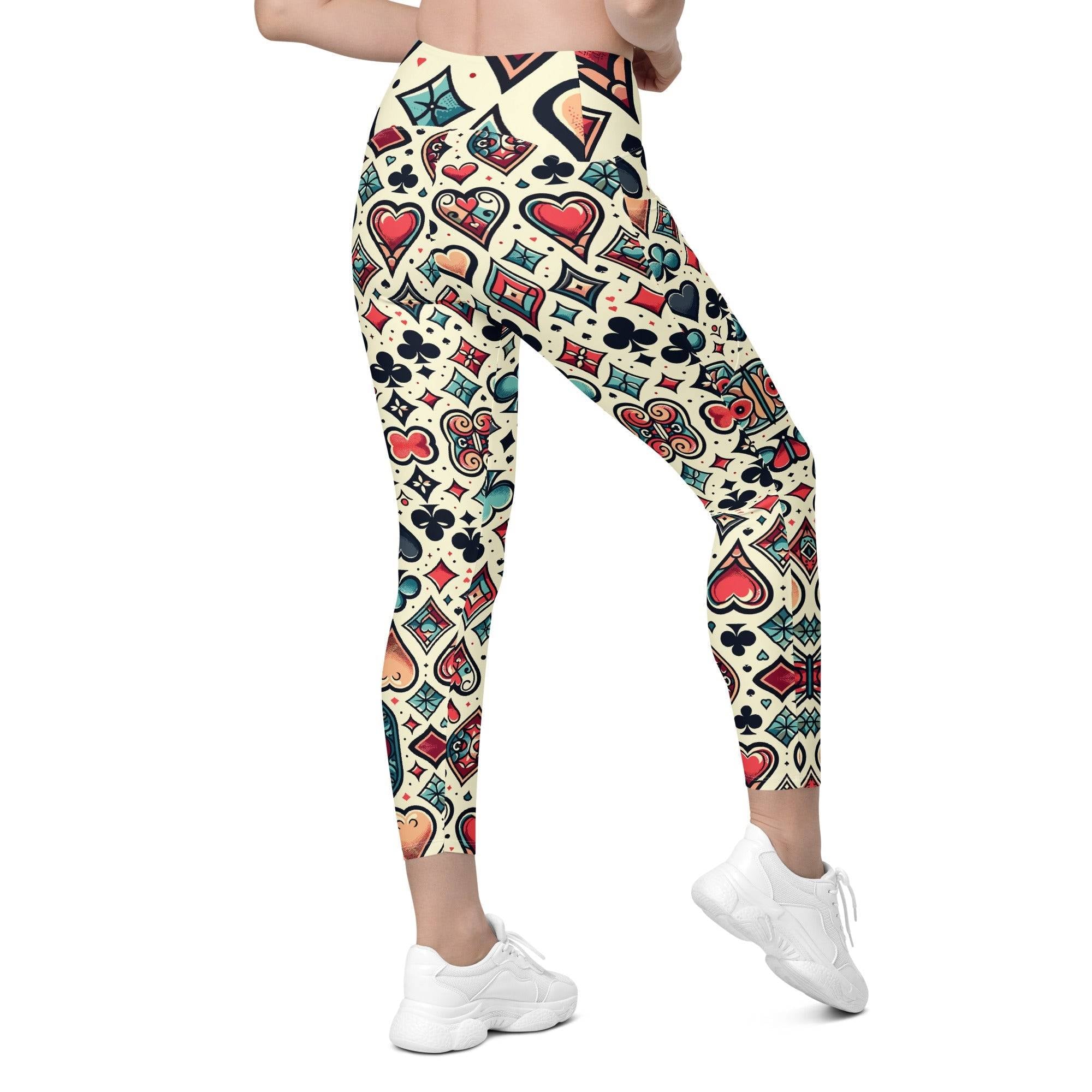 SORTYGO - Card Party Women Crossover Leggings in