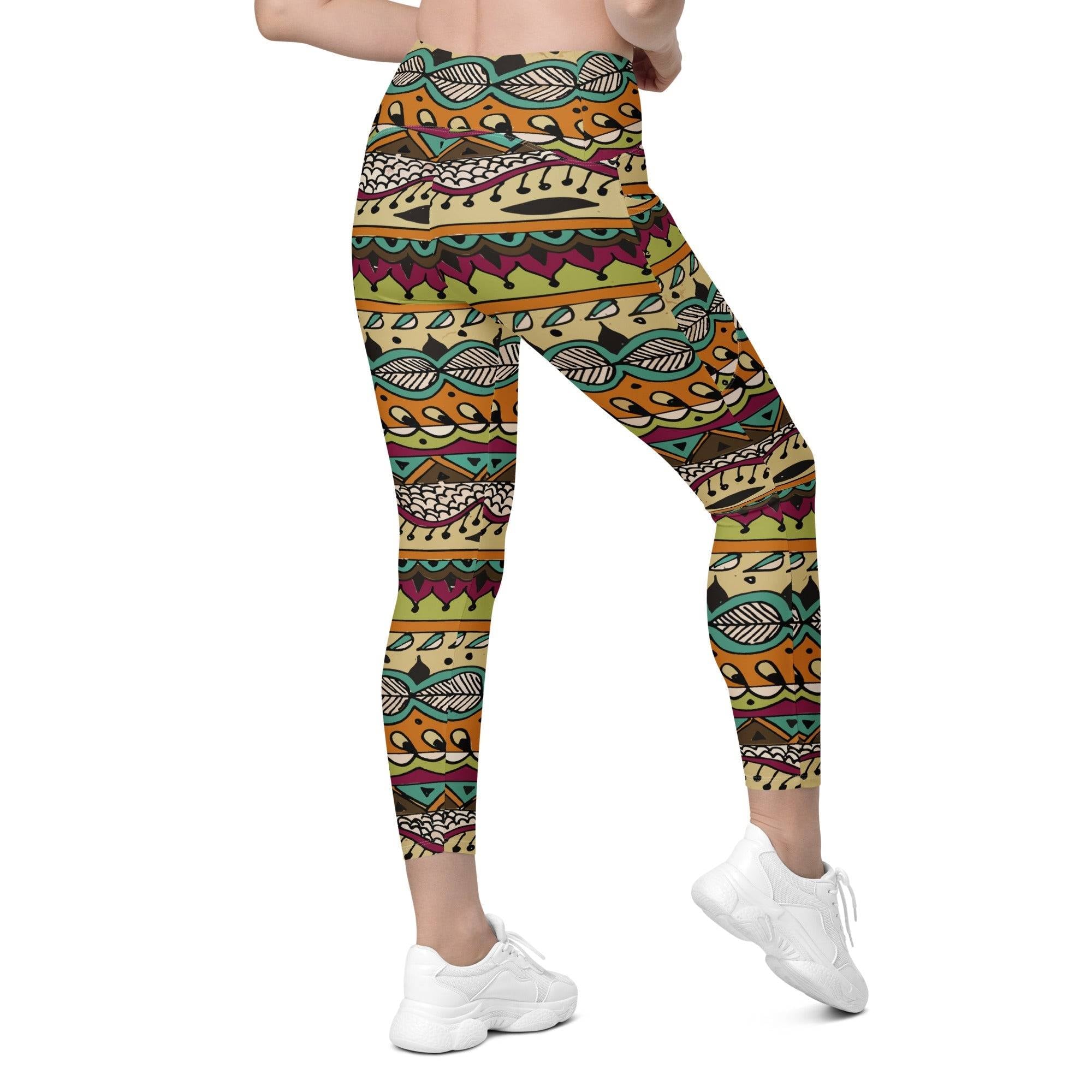 SORTYGO - Aztec Chronicles Women Crossover Leggings in