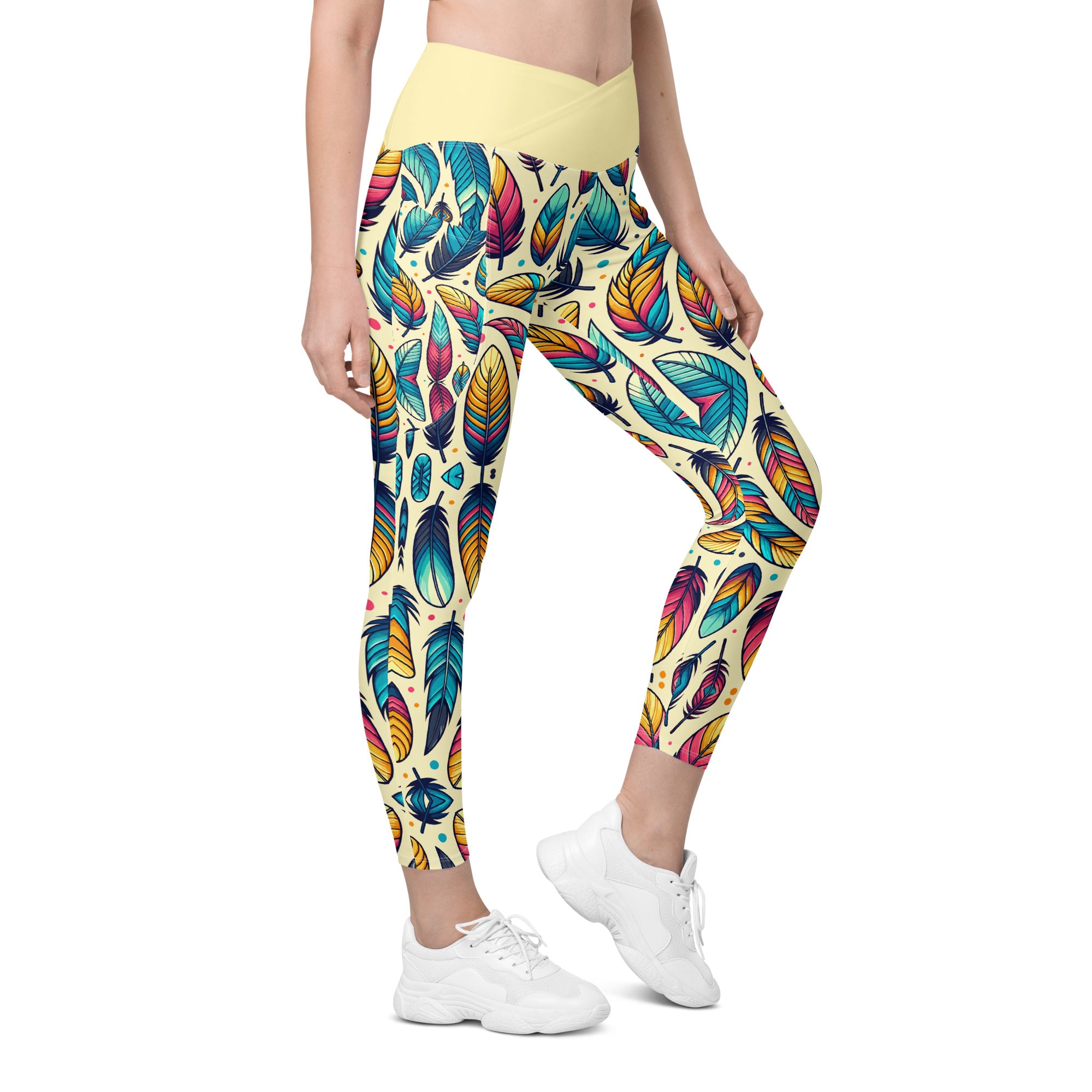 SORTYGO - Plumage Parade Women Crossover Leggings in