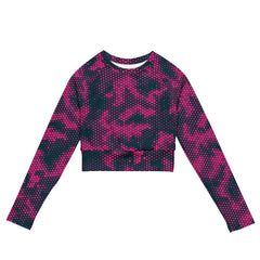 SORTYGO - Pink Camouflage Long Sleeve Crop Top in 6XL