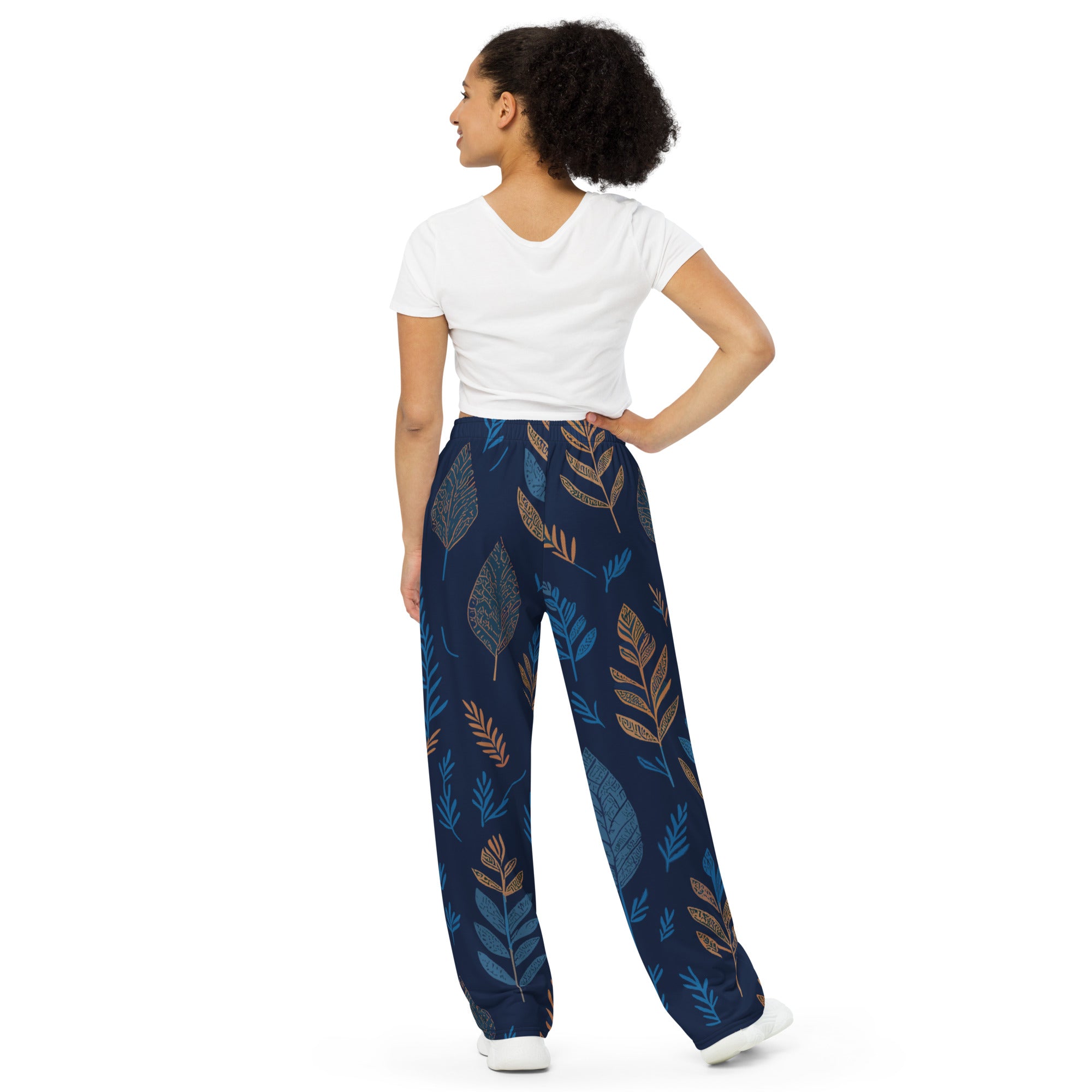 SORTYGO - Celestial Foliage Women Wide Leg Pants in