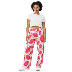 SORTYGO - Strawberry Women Wide Leg Pants in 6XL