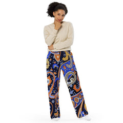 SORTYGO - Midnight Flourish Women Wide Leg Pants in 6XL