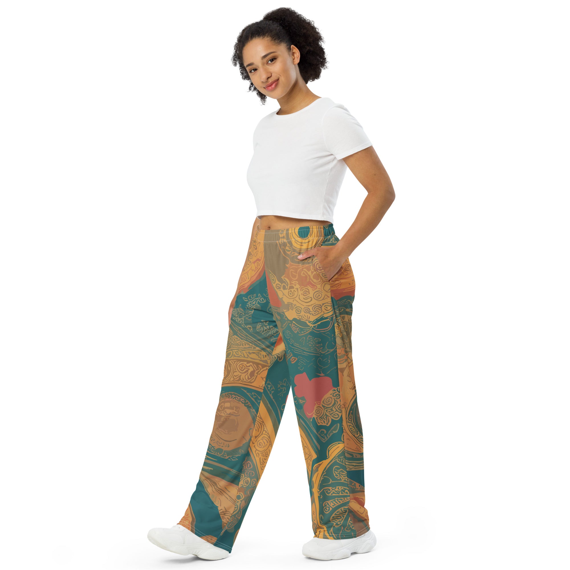 SORTYGO - Renaissance Reverie Women Wide Leg Pants in