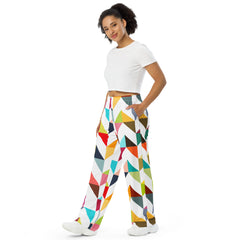 SORTYGO - Colorblock Women Wide Leg Pants in 6XL