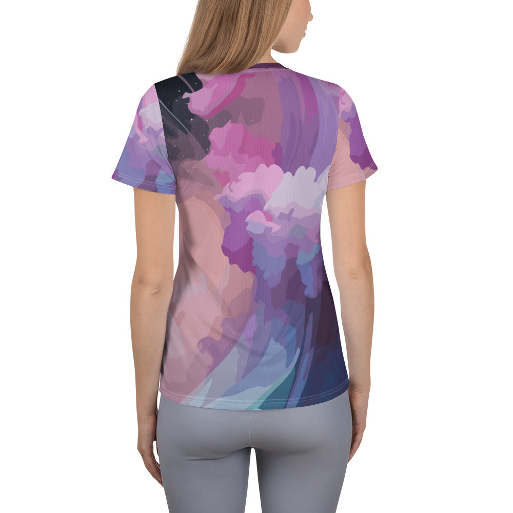 SORTYGO - Cosmic Pastel Women Athletic T-Shirt in