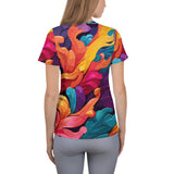 SORTYGO - Feather Whirl Women Athletic T-Shirt in