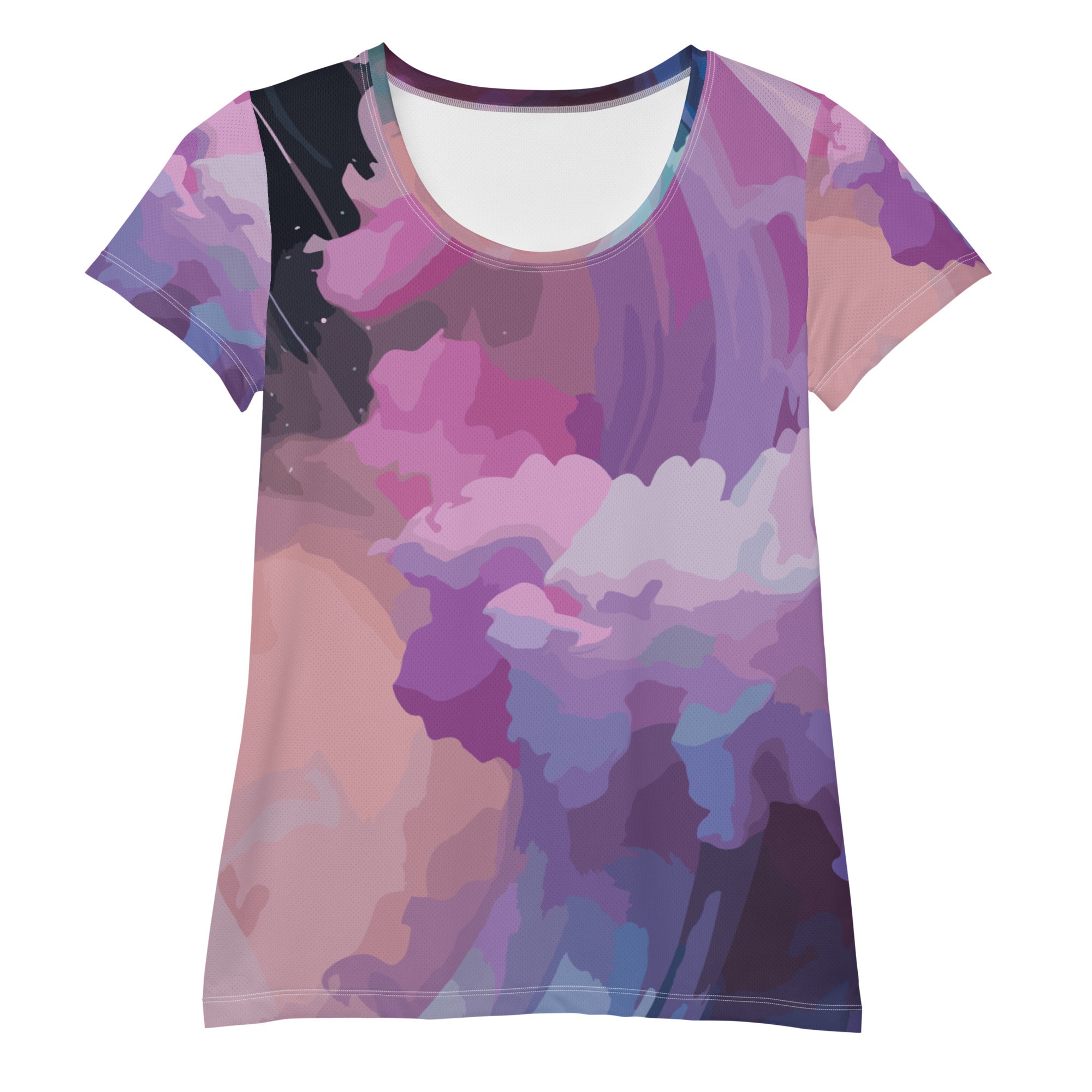 SORTYGO - Cosmic Pastel Women Athletic T-Shirt in