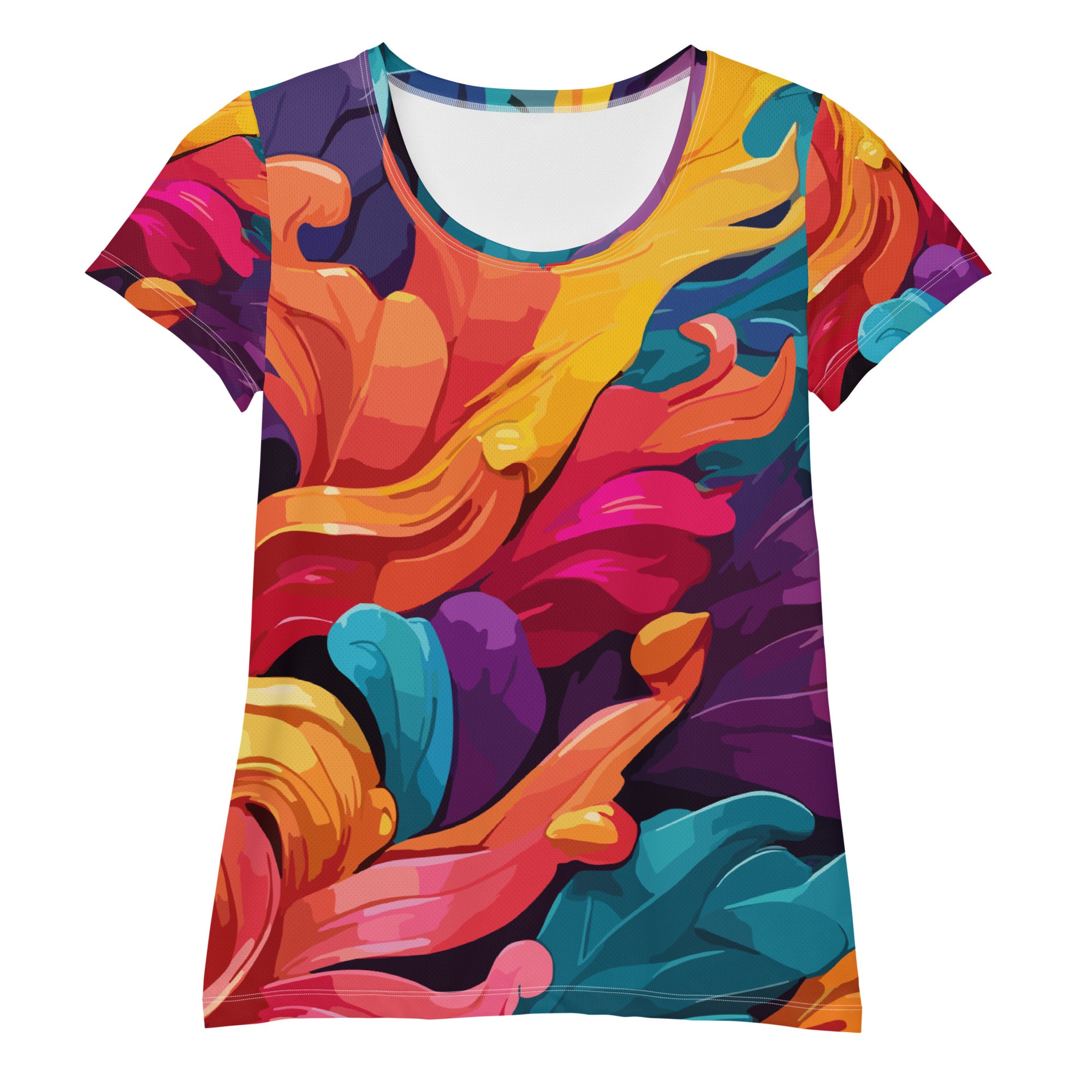 SORTYGO - Feather Whirl Women Athletic T-Shirt in