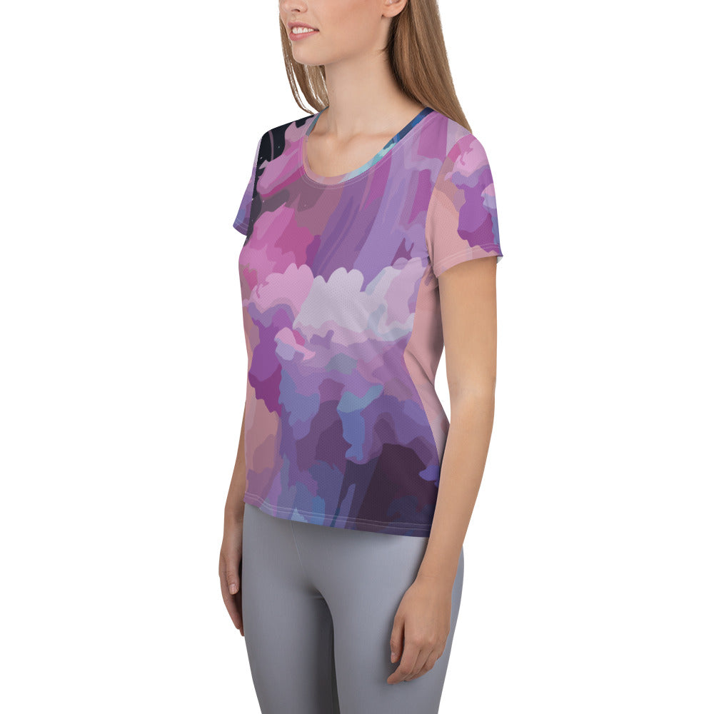 SORTYGO - Cosmic Pastel Women Athletic T-Shirt in