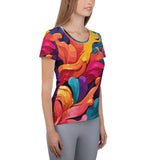 SORTYGO - Feather Whirl Women Athletic T-Shirt in