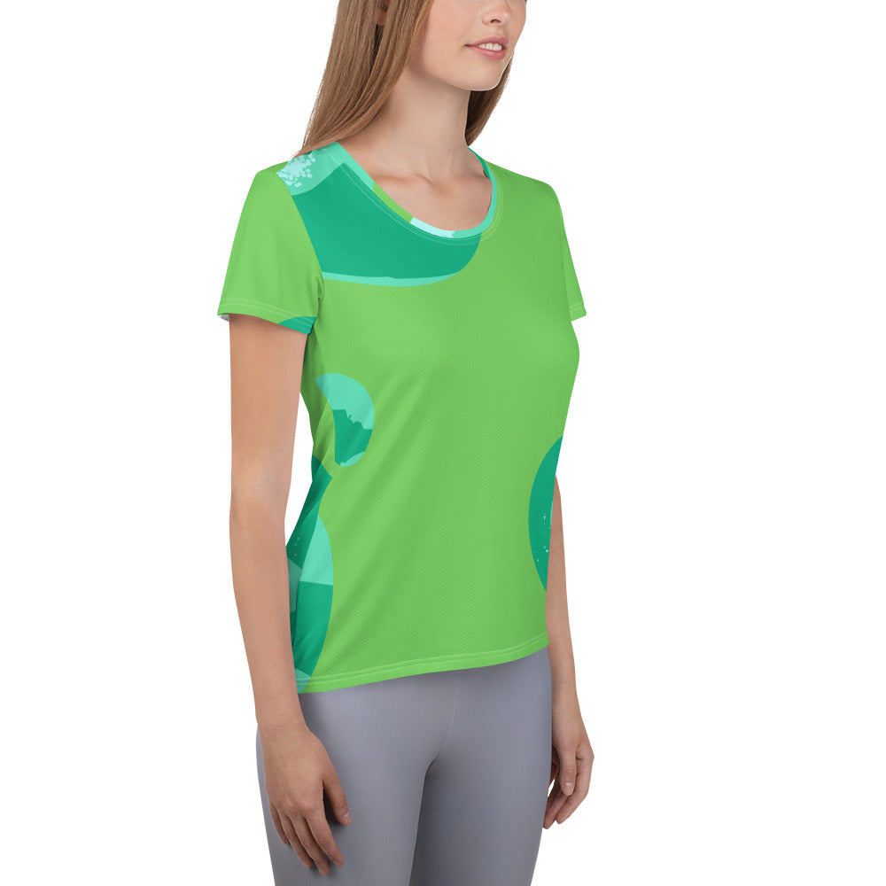 SORTYGO - Fluid Blob Women Athletic T-Shirt in