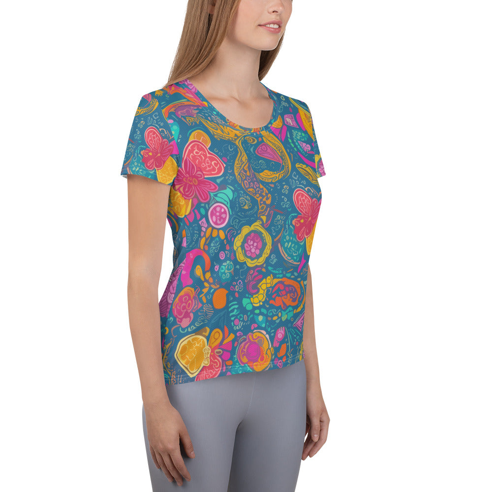 SORTYGO - Nature Tapestry Women Athletic T-Shirt in