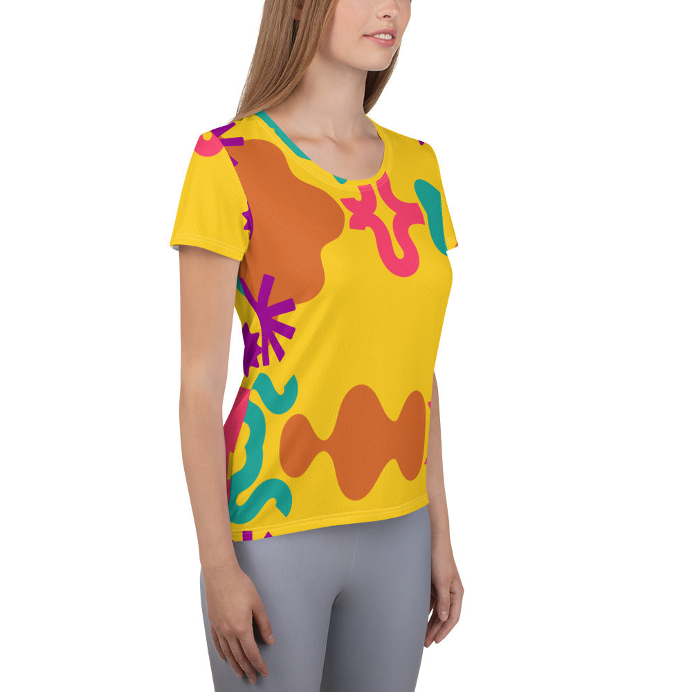 SORTYGO - Radiant Splash Women Athletic T-Shirt in