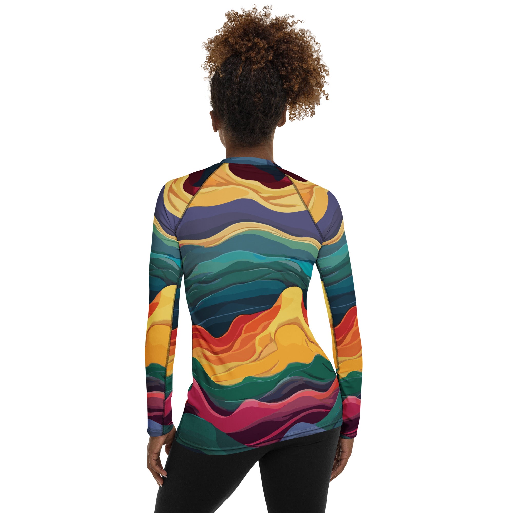 SORTYGO - Rhythm Ridges Women Rash Guard in