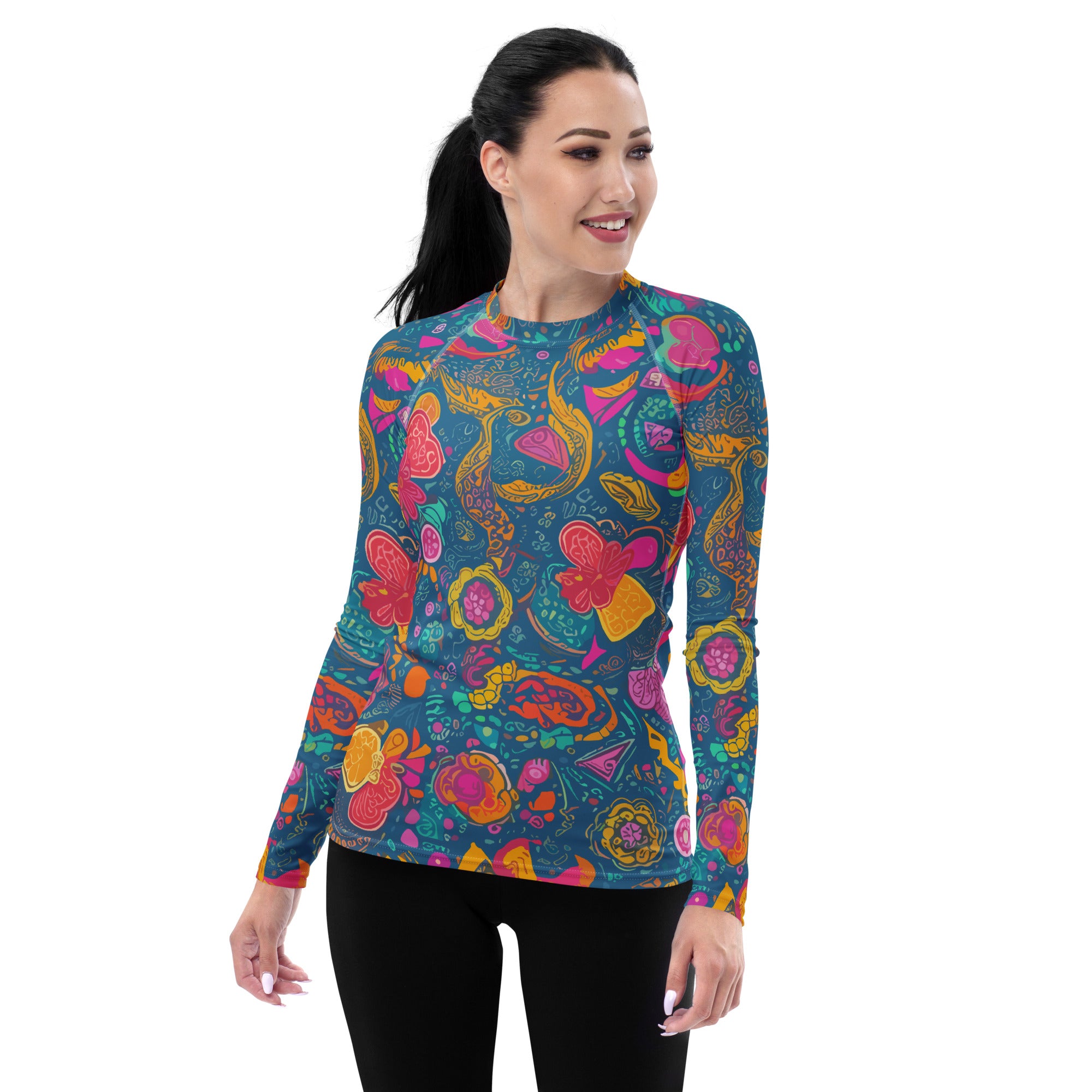 SORTYGO - Nature Tapestry Women Rash Guard in