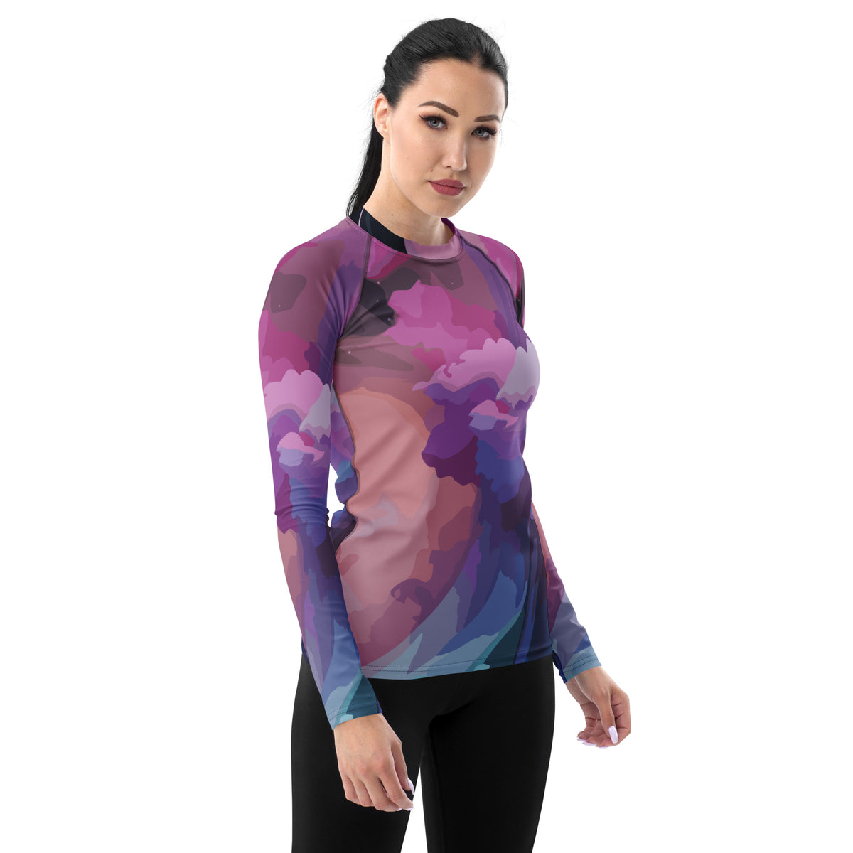 SORTYGO - Cosmic Pastel Women Rash Guard in 3XL