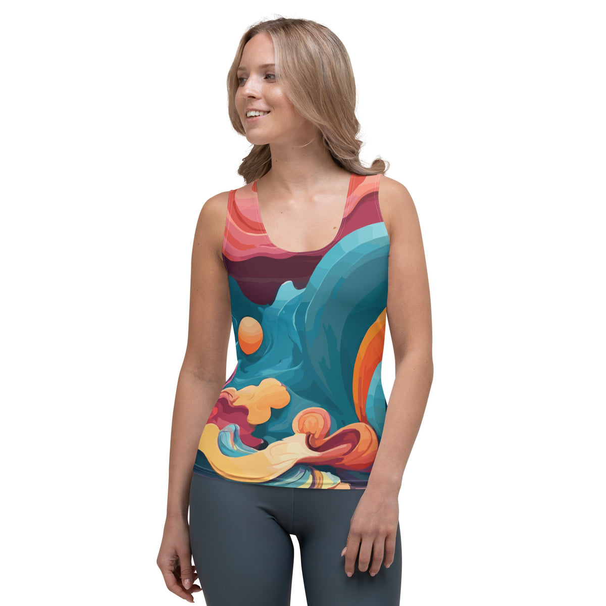 SORTYGO - Celestial Swirl Women Tank Top in XL