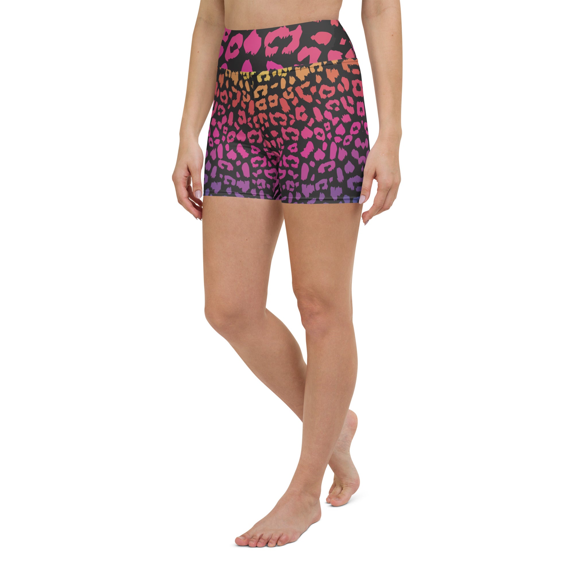 SORTYGO - Technicolor Leopard Women Yoga Short in