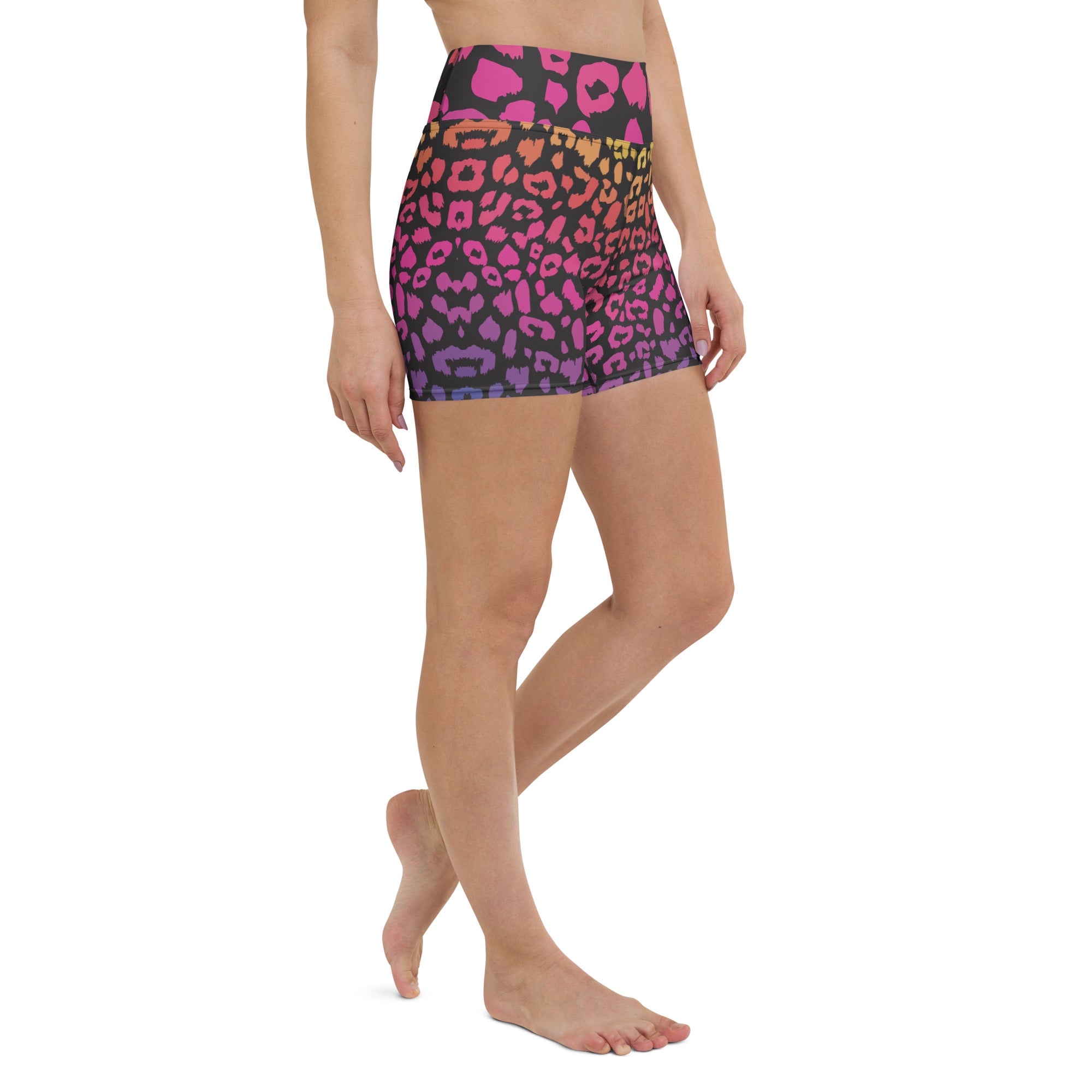 SORTYGO - Technicolor Leopard Women Yoga Short in