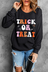 SORTYGO - Trick or Treat Halloween Sweatshirt in Black