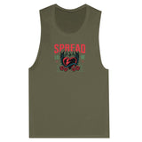 SORTYGO - Spread Love Women Muscle Tank in Military Green