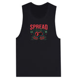 SORTYGO - Spread Love Women Muscle Tank in Dark Gray