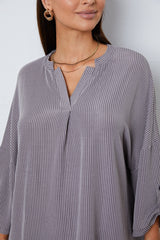 SORTYGO - Heather Grey Relaxed Tunic in