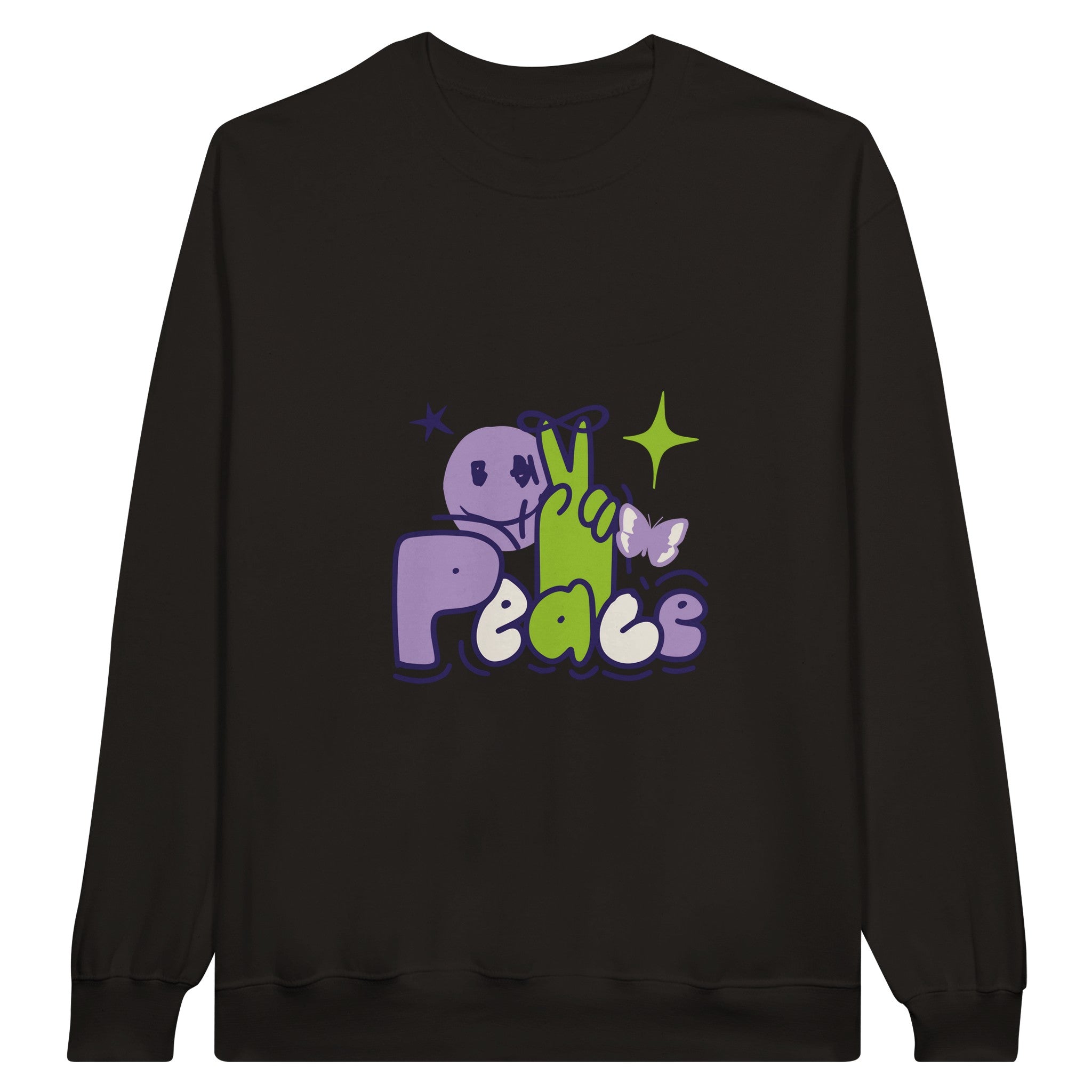 SORTYGO - Peace Doodle Men Sweatshirt in Black