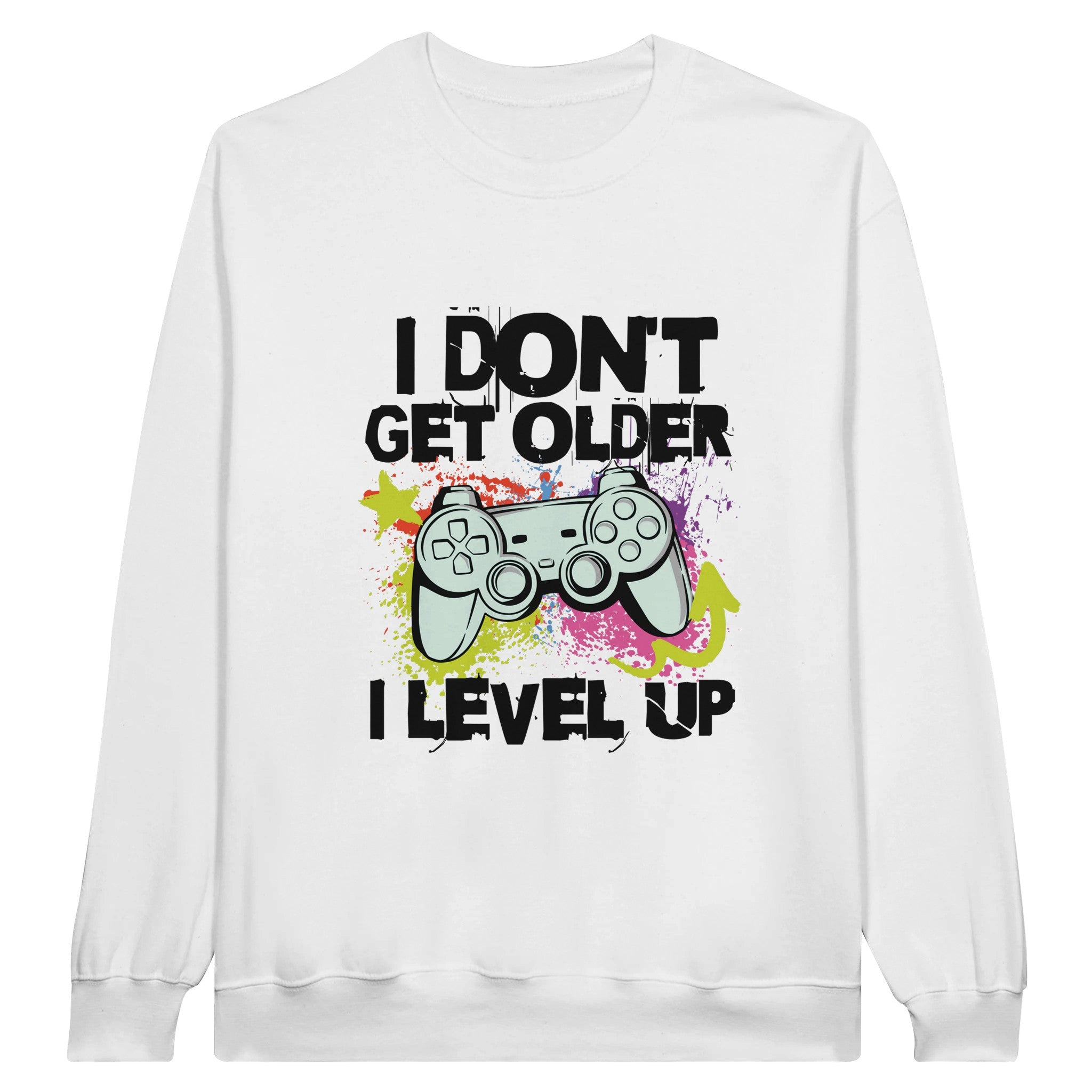 SORTYGO - I Level Up Men Sweatshirt in White
