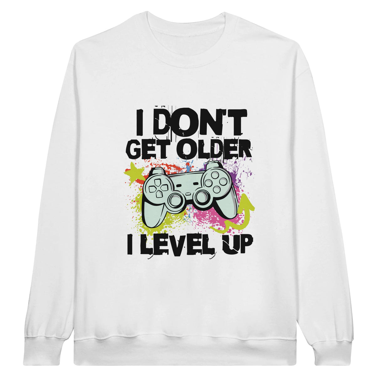 SORTYGO - I Level Up Men Sweatshirt in White