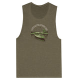 SORTYGO - Trust Few Women Muscle Tank in Heather Olive