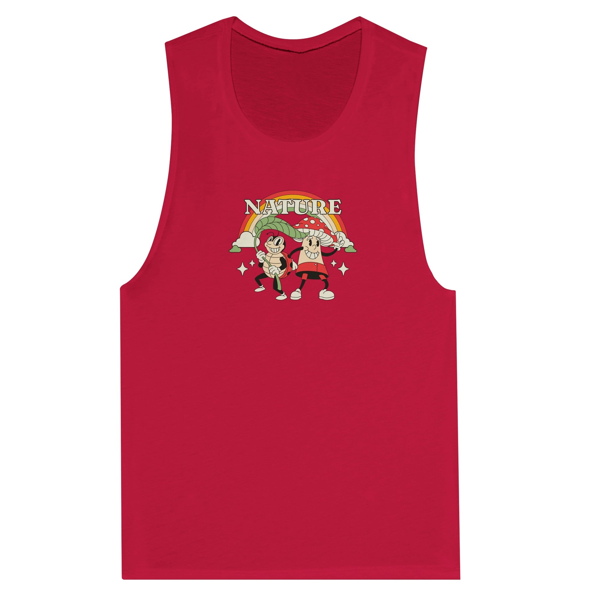 SORTYGO - Nature Mascot Women Muscle Tank in Red