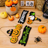 SORTYGO - Halloween Pumpkin Trio Trick or Treat Hanging Sign in