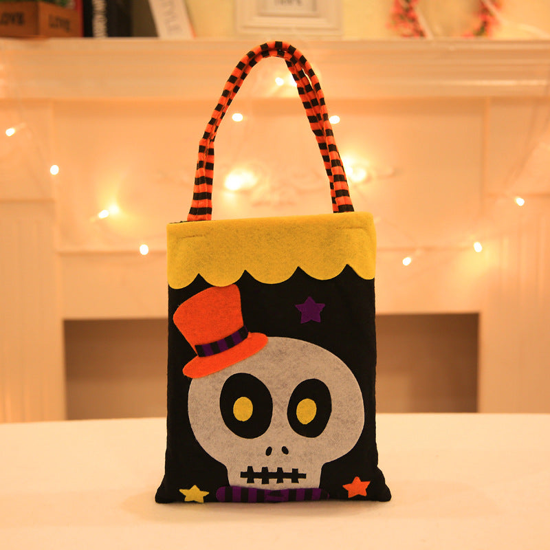 SORTYGO - Pumpkin Patch Trick-or-Treat Tote Bag in Skull One Size