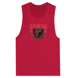 SORTYGO - Spread Love Women Muscle Tank in Red