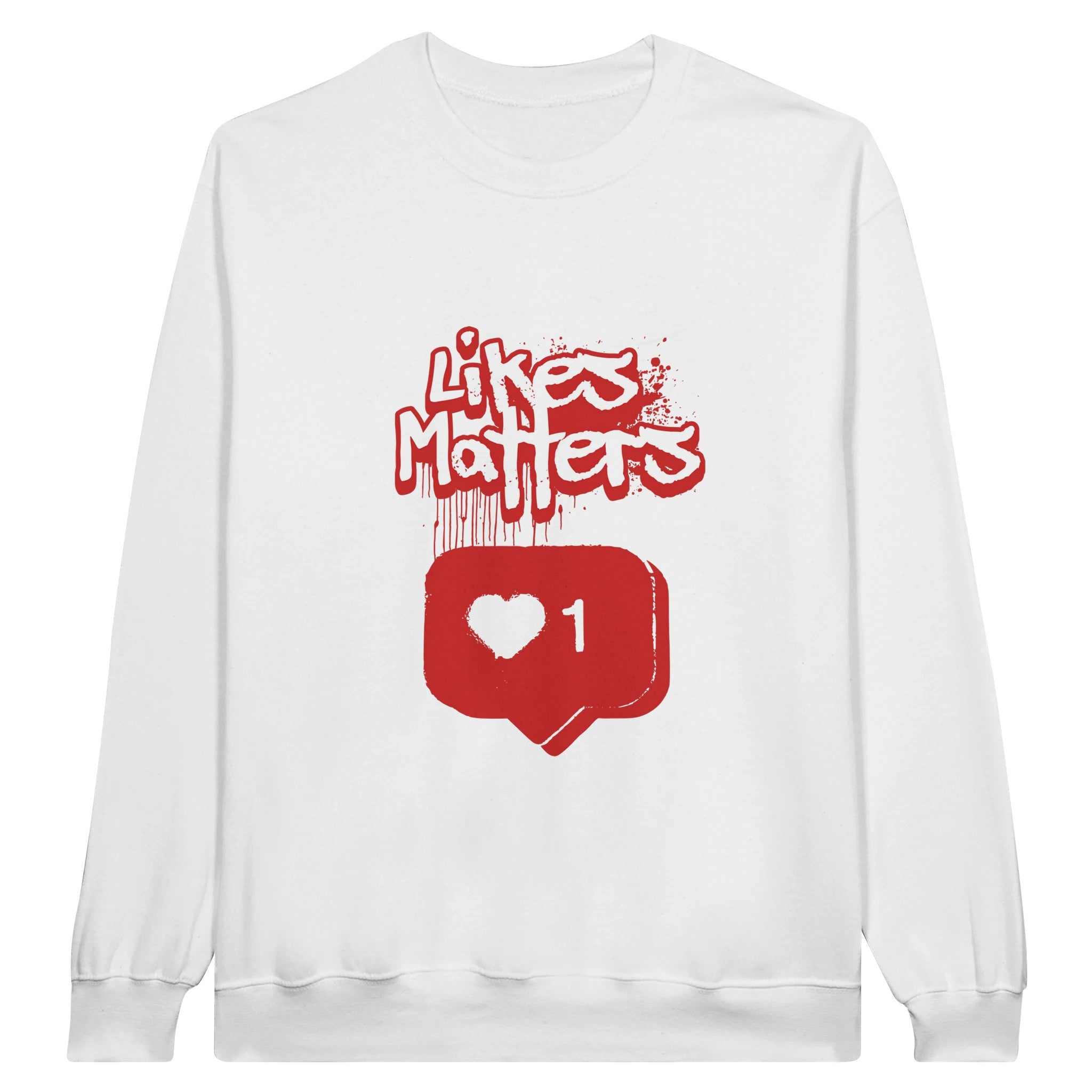 SORTYGO - Likes Matters Men Sweatshirt in White