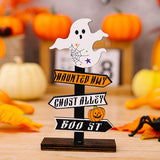 SORTYGO - Spooky Street Signs Halloween Ornaments in