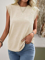 SORTYGO - Stylish Pleated Round Neck T-Shirt in